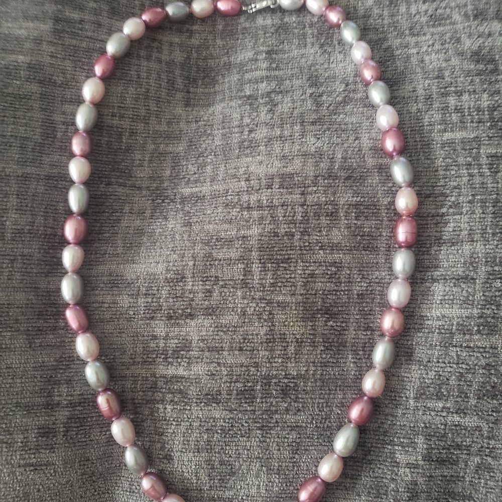 Gorgeous ISP Pearl Necklace 925 Clasp
